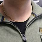 Image 7 of Gold round king link necklace