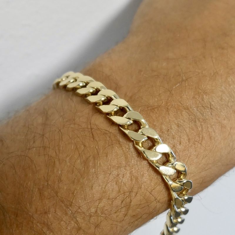 Image 9 of Solid gold gourmet link bracelet | 23.5 cm