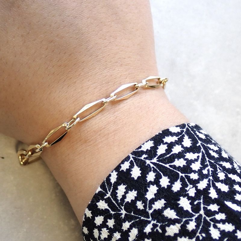 Image 2 of Gold closed for ever bracelet | 20 cm