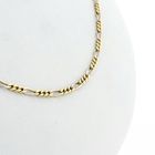 Image 8 of Two-tone gold Figaro link chain