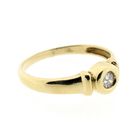 Image 7 of Gold ring with diamonds; 0.11 ct.