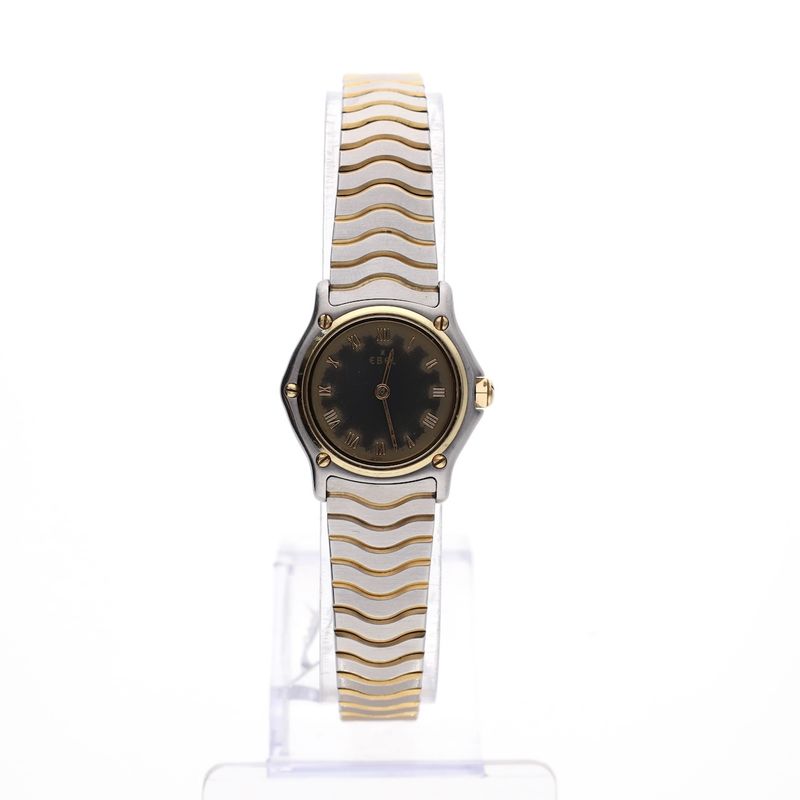 Image 1 of Ebel Classic Wave 'Tropical Dial' 1057901; 18k gold/steel women's watch