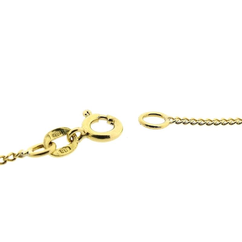 Image 3 of Long gold gourmet link necklace