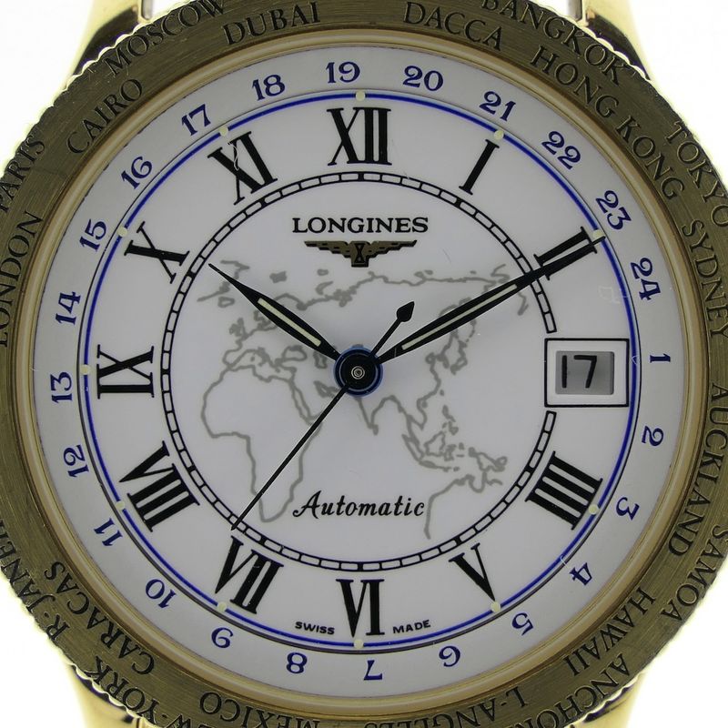 Image 11 of Longines 'The Pioneers Watch'; Automatic 18k gold men's watch