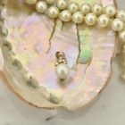 Image 2 of Gold pendant with pearl and diamond | 0.04 ct.