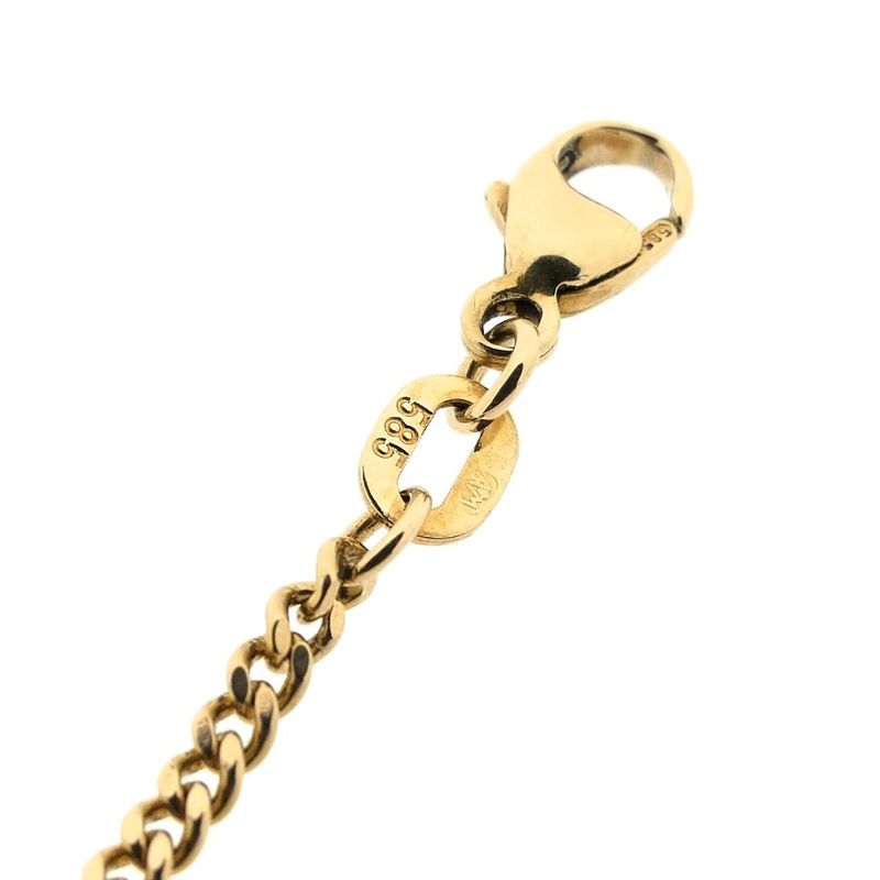Image 5 of Gold flat gourmet link chain
