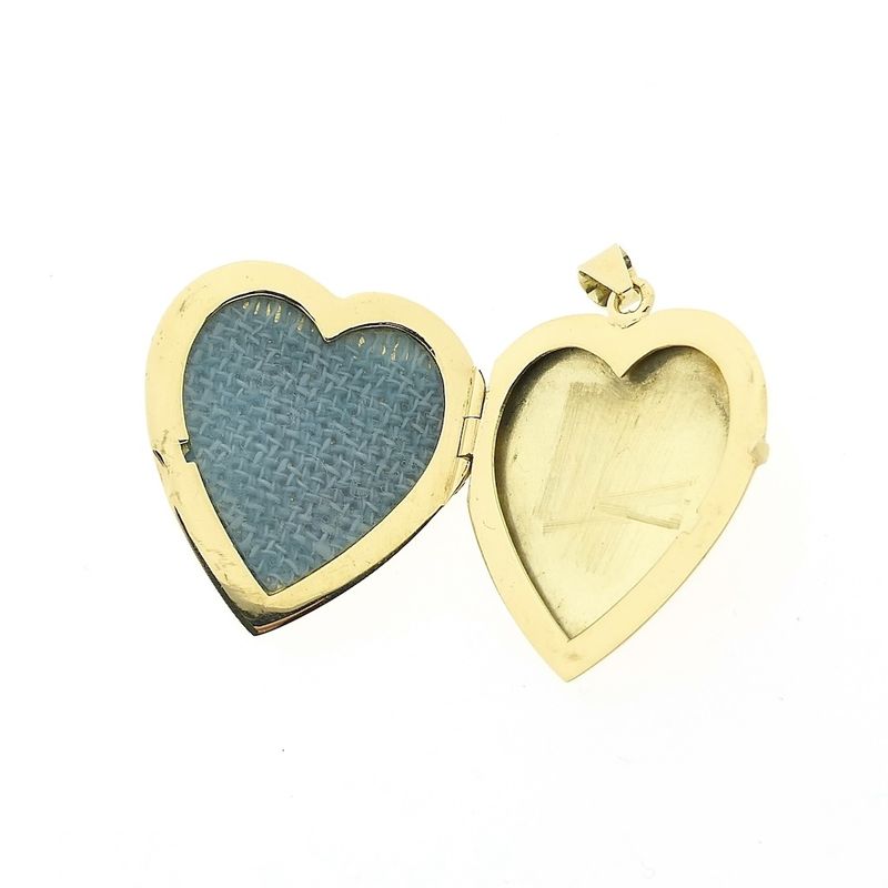 Image 5 of Vintage gold locket pendant | Heart
