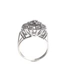 Image 1 of 18 carat white gold cocktail ring with 0.66 ct diamond.