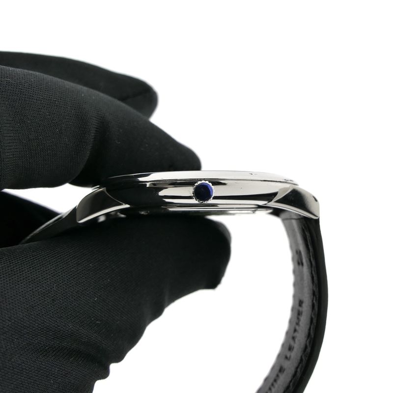 Image 7 of Movado Ulta Slim; Steel men's designer watch with gray dial; 0607086