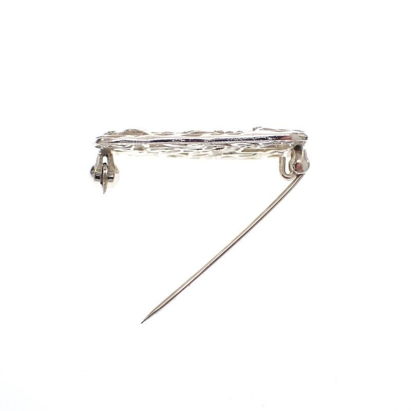 Image 4 of Silver brooch | Floral design