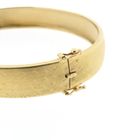 Image 4 of Gold slave bracelet with pattern; Size M/L
