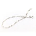 Image 3 of Silver bracelet; Figaro link | 19 cm