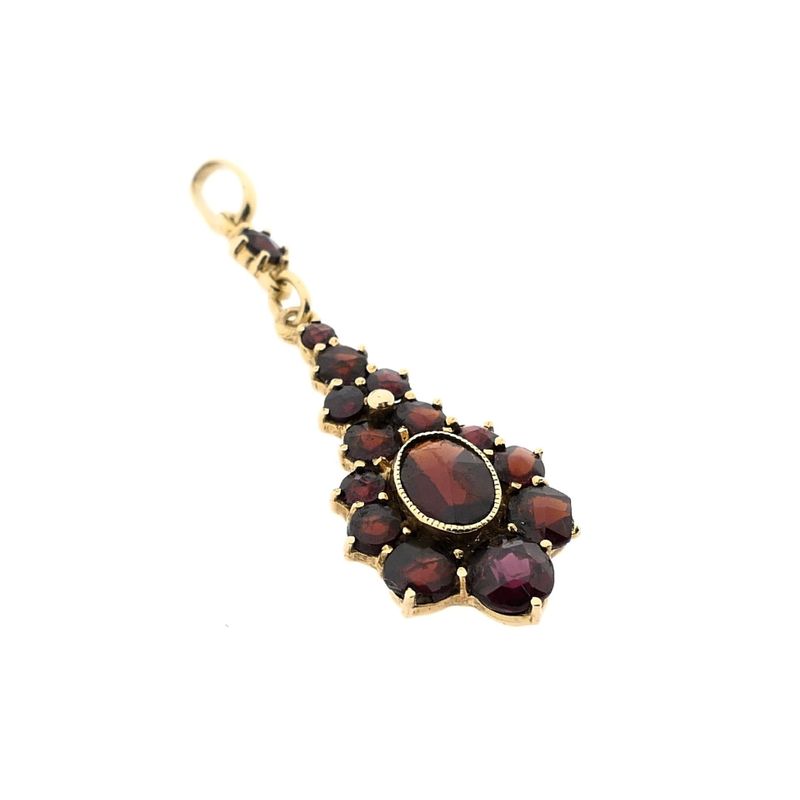 Image 4 of Golden Pendant with Garnet