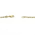 Image 6 of Two-tone gold necklace with fixed pendant and diamonds; 0.03 ct.