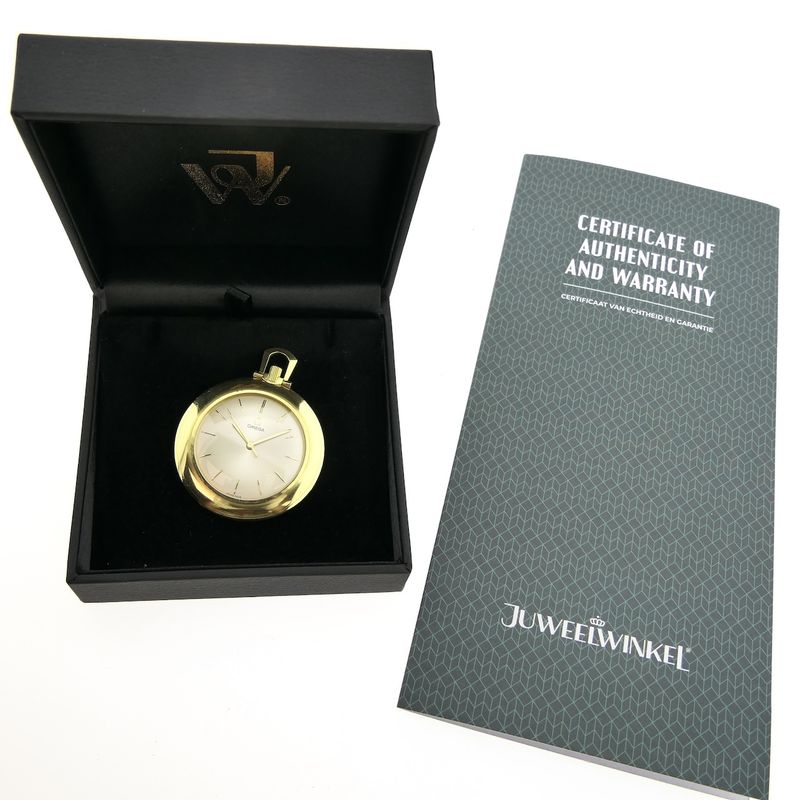Image 2 of Omega vintage pocket watch 1181SC; 18k yellow gold, caliber 600 'Central Seconds'