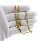 Image 5 of 24K Exclusive gold gourmet link chain with a traditional S-shaped clasp | 50 cm