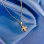 Image 2 of Gold pendant of a cross