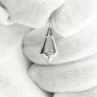 Image 9 of Subtle white gold pendant with 0.005 ct diamond.