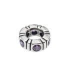 Image 1 of Pandora spacer; Silver; Purple Northern Light