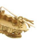 Image 6 of Gold brooch of a hat bell | Filigree technique