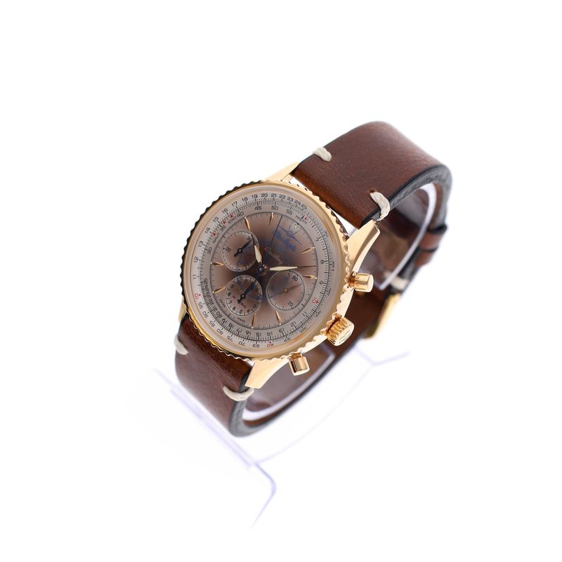 Image 3 of Breitling Navitimer Montbrillant 'Blue Angels' Limited Edition H30030.1; 18k Gold Watch