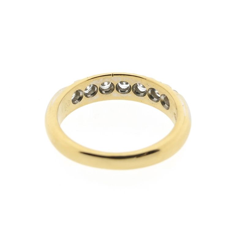 Image 3 of 18-karat two-tone gold ring with 0.42 ct. diamond