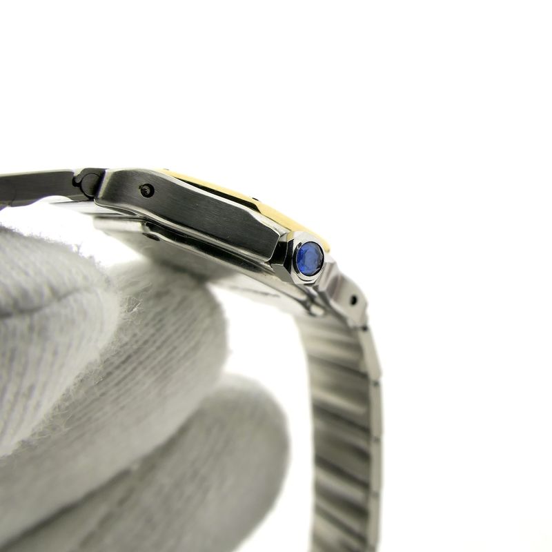 Image 16 of Cartier Santos Octagon 187903; Gold/steel ladies' watch