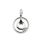 Image 3 of White gold pendant with diamonds