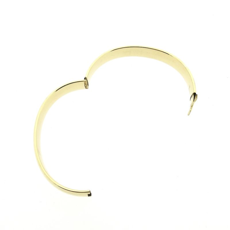 Image 6 of Gold wide slave bracelet | Ø 60mm