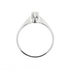 Image 5 of White gold solitaire ring with diamond | 0.16 ct.