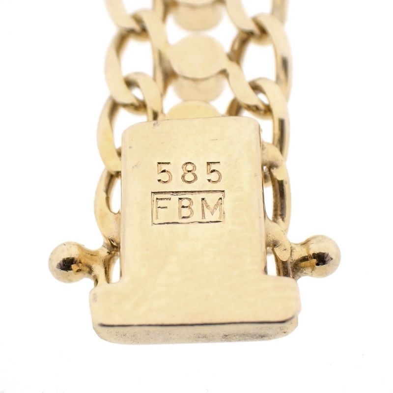 Image 7 of Vintage gold fantasy link bracelet