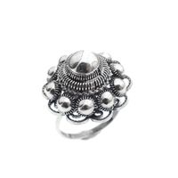 Silver ring with Zeeland button