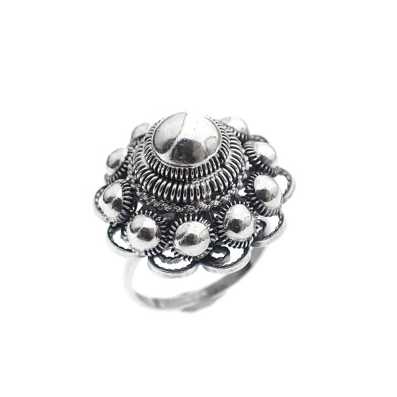 Image 1 of Silver ring with Zeeland button