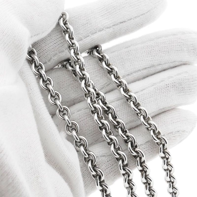 Image 6 of Solid Silver Cable Chain Necklace