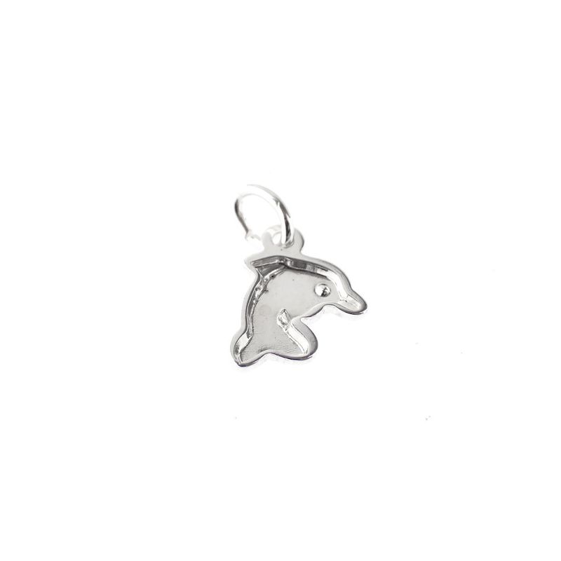 Image 3 of Silver pendant; Dolphin