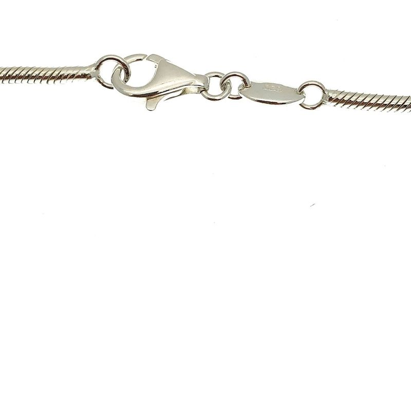 Image 5 of Silver fantasy snake link necklace | 47 cm