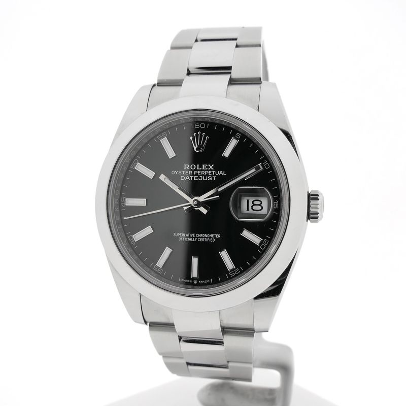 Image 7 of Rolex Datejust 41mm 'Black' 126300; Automatic men's watch