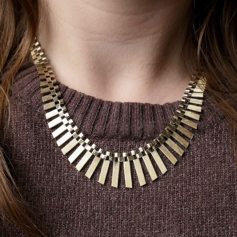Image 8 of Gold matte Cleopatra necklace
