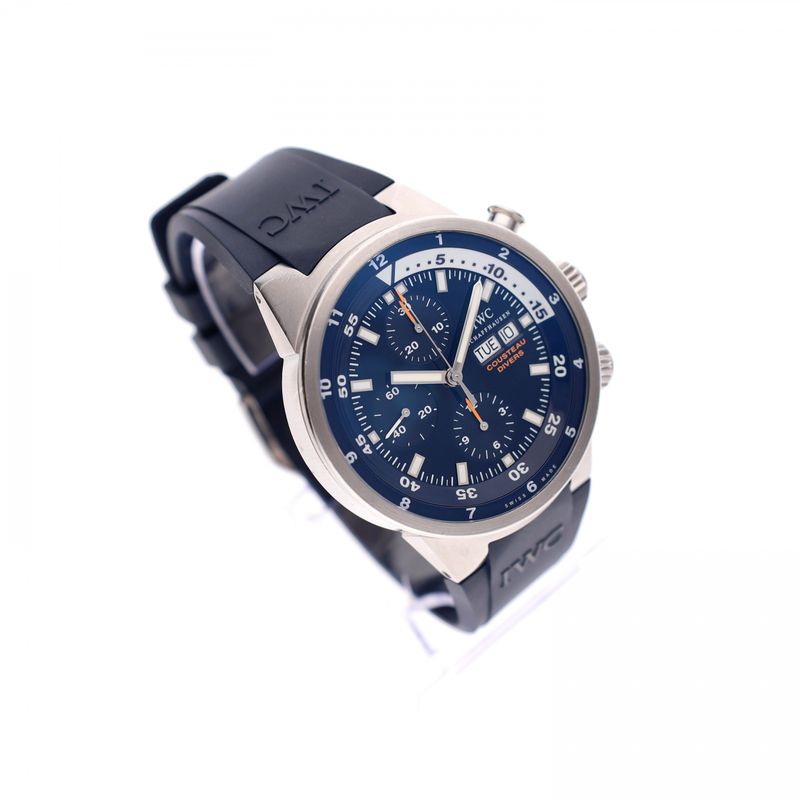 Afbeelding 4 van IWC Aquatimer Chronograph 'Tribute to Calypso Cousteau Divers' IW3782; Limited Edition Heren Horloge