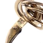 Image 4 of Gold stud earrings with rings