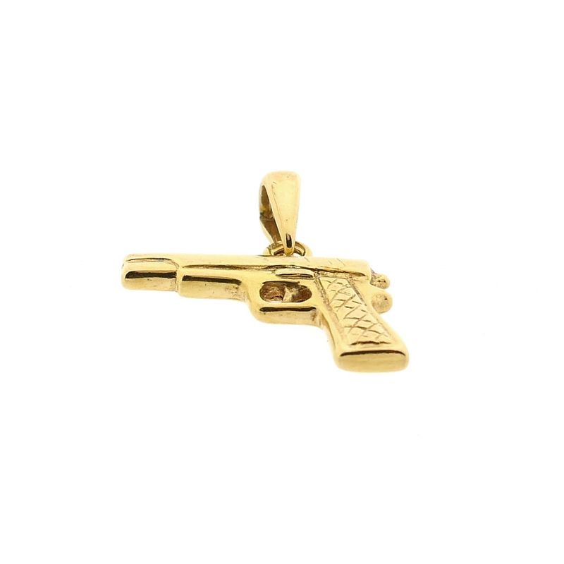 Image 7 of 18K Gold Pistol Pendant