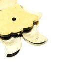 Image 3 of Tricolor gold pendant of a bear with diamond; 0.015 ct.