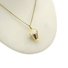Image 2 of Gold bucket pendant with artificial pearl