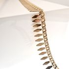 Image 3 of Gold women's necklace; Vintage | 45 cm