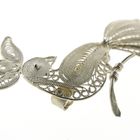 Image 6 of Vintage/antique bird brooch; filigree technique
