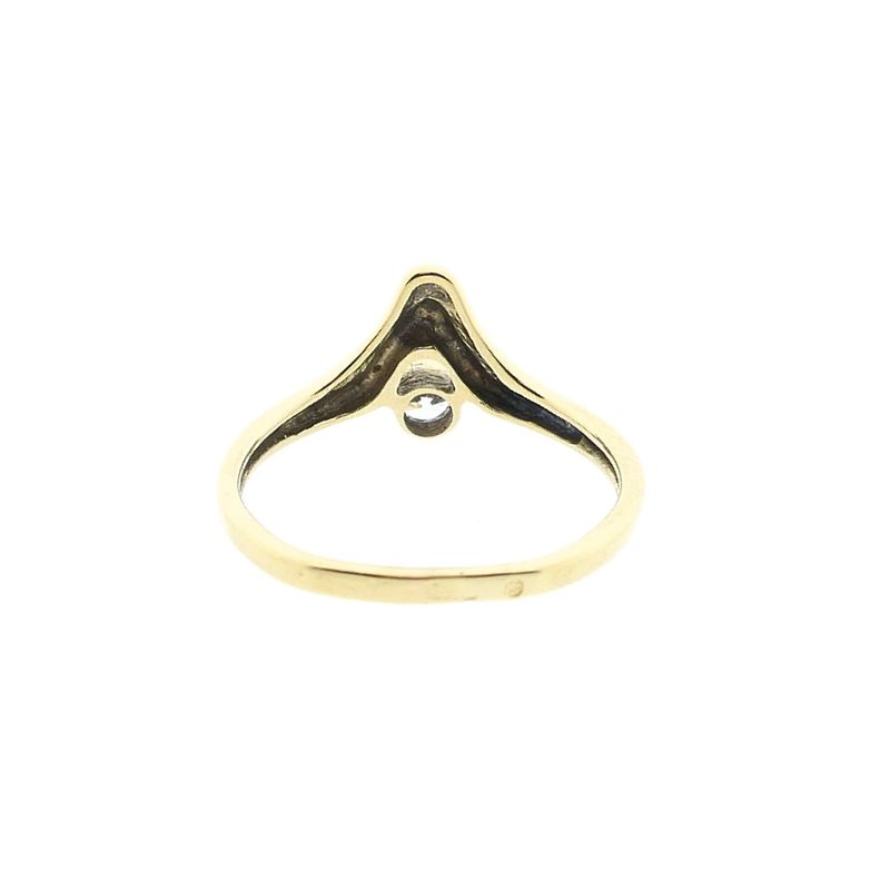 Image 6 of Gold ring with zirconia