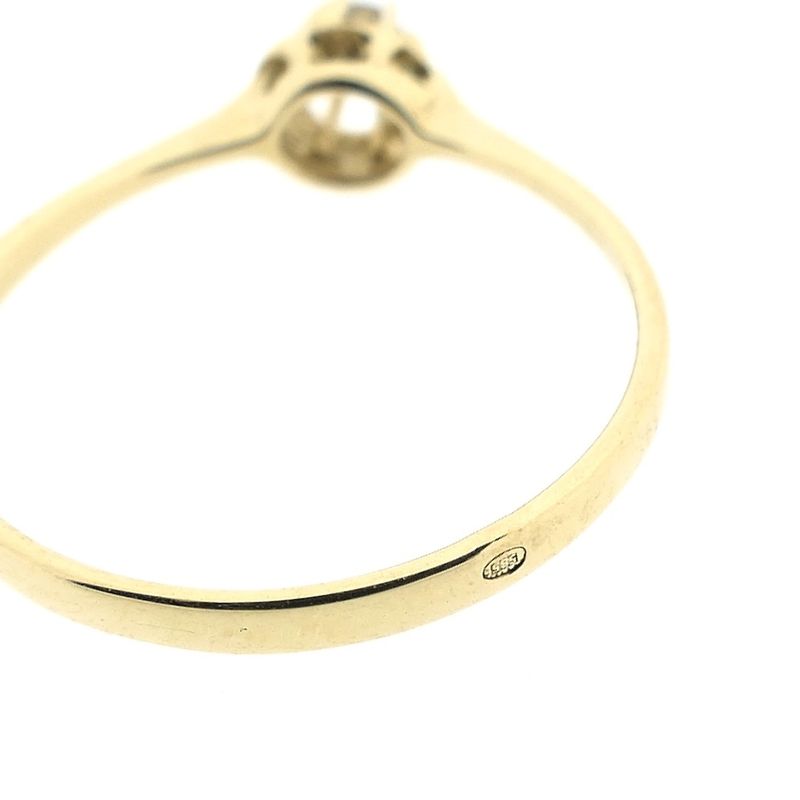 Image 8 of Gold solitaire ring with diamond | 0.03 ct.