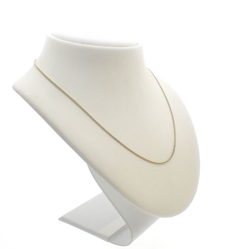 Image 3 of Gold thin gourmet link chain