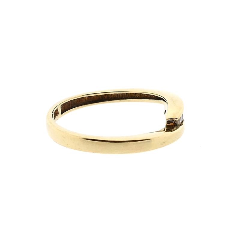 Image 5 of Gold Ring with Zirconia; 14 Karat; Size 17.25