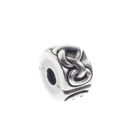 Image 1 of Pandora clip charm; Silver; Knotted Hearts